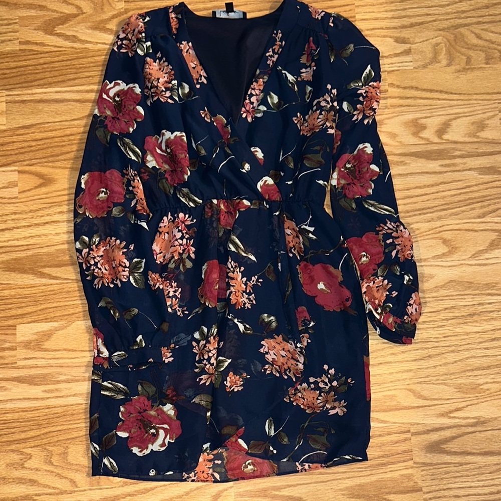 Floral Navy Dress